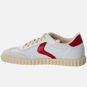 Voile Blanche Ines Mesh & Leather Sneakers - White/Red NIBox Size 37 (7US)
